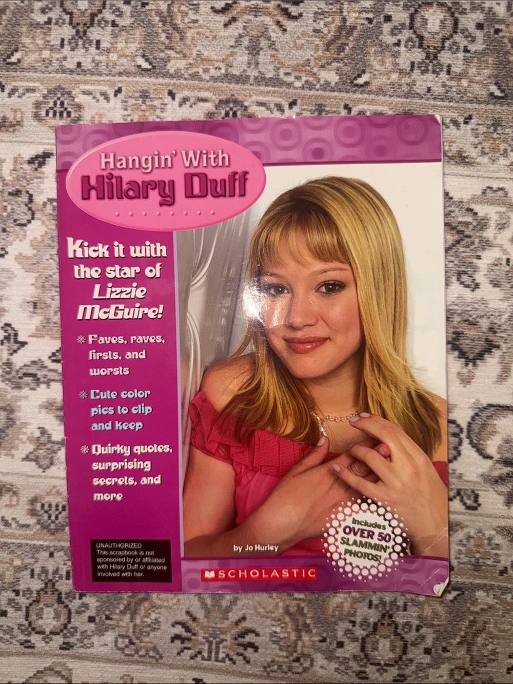 Vintage 2003 Scholastic Pink Hilary Duff Party Scrapbook